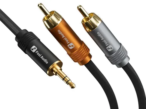 Fosi Audio 3.5 mm to RCA Cables - כבל 3.5 ל- RCA באורך 1.2 מטר