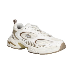נעלי LACOSTE מידות 36-40.5 לנשים בגוון קרם-זהב