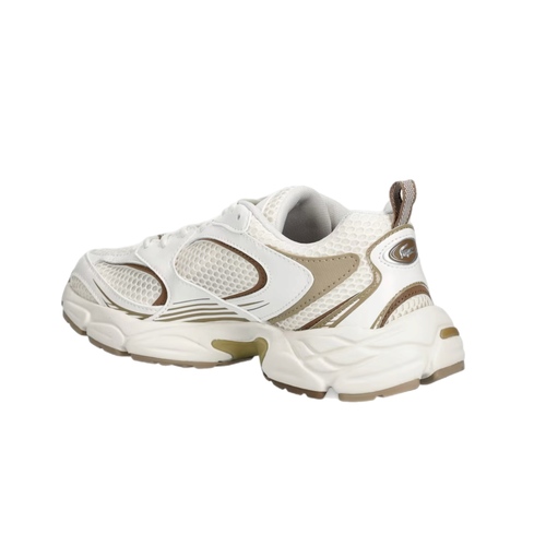 נעלי LACOSTE מידות 36-40.5 לנשים בגוון קרם-זהב
