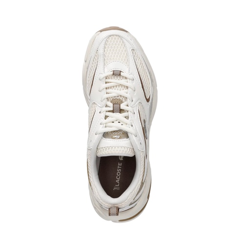נעלי LACOSTE מידות 36-40.5 לנשים בגוון קרם-זהב