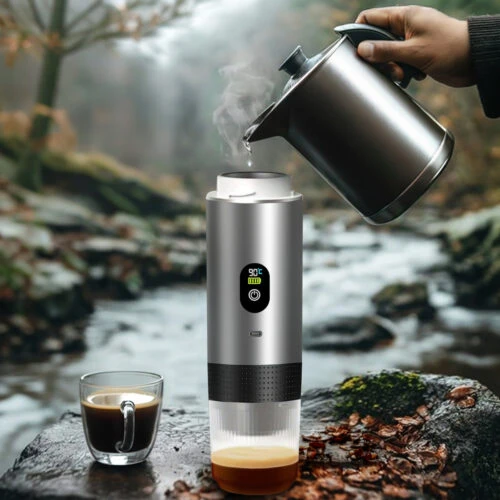 מכונת קפה ניידת דגם GOPRESSO | כולל סוללה נטענת חזקה