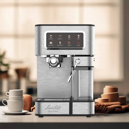 מכונת קפה דיגיטלית SAUTER BARISTA PRO 250 עם מקציף חלב אוטומטי