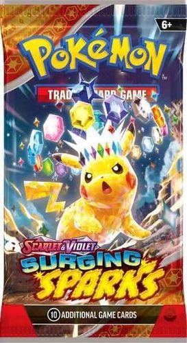 POKEMON TCG SCARLET & VIOLET SURGING SPARKS BOOSTER PACK קלפי פוקימון 