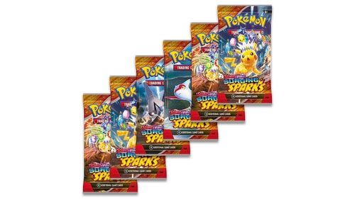 POKEMON TCG SCARLET & VIOLET SURGING SPARKS BOOSTER PACK קלפי פוקימון 