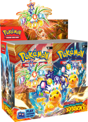 POKEMON TCG SCARLET & VIOLET SURGING SPARKS BOOSTER BOX - 36 PACKS קלפי פוקימון 