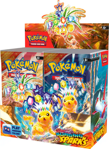 POKEMON TCG SCARLET & VIOLET SURGING SPARKS BOOSTER BOX - 36 PACKS קלפי פוקימון 