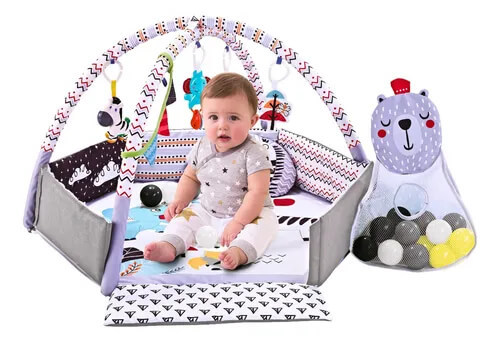אוניברסיטה עם תוחם זברה ופיל כולל כדורים Baby Michel