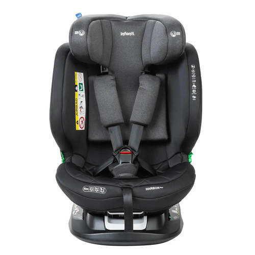 כסא בטיחות מסתובב 360° שהופך לבוסטר Harbor אפור Infanti
