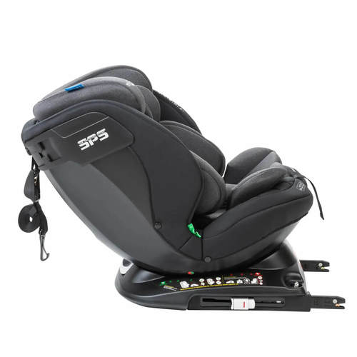 כסא בטיחות מסתובב 360° שהופך לבוסטר Harbor אפור Infanti