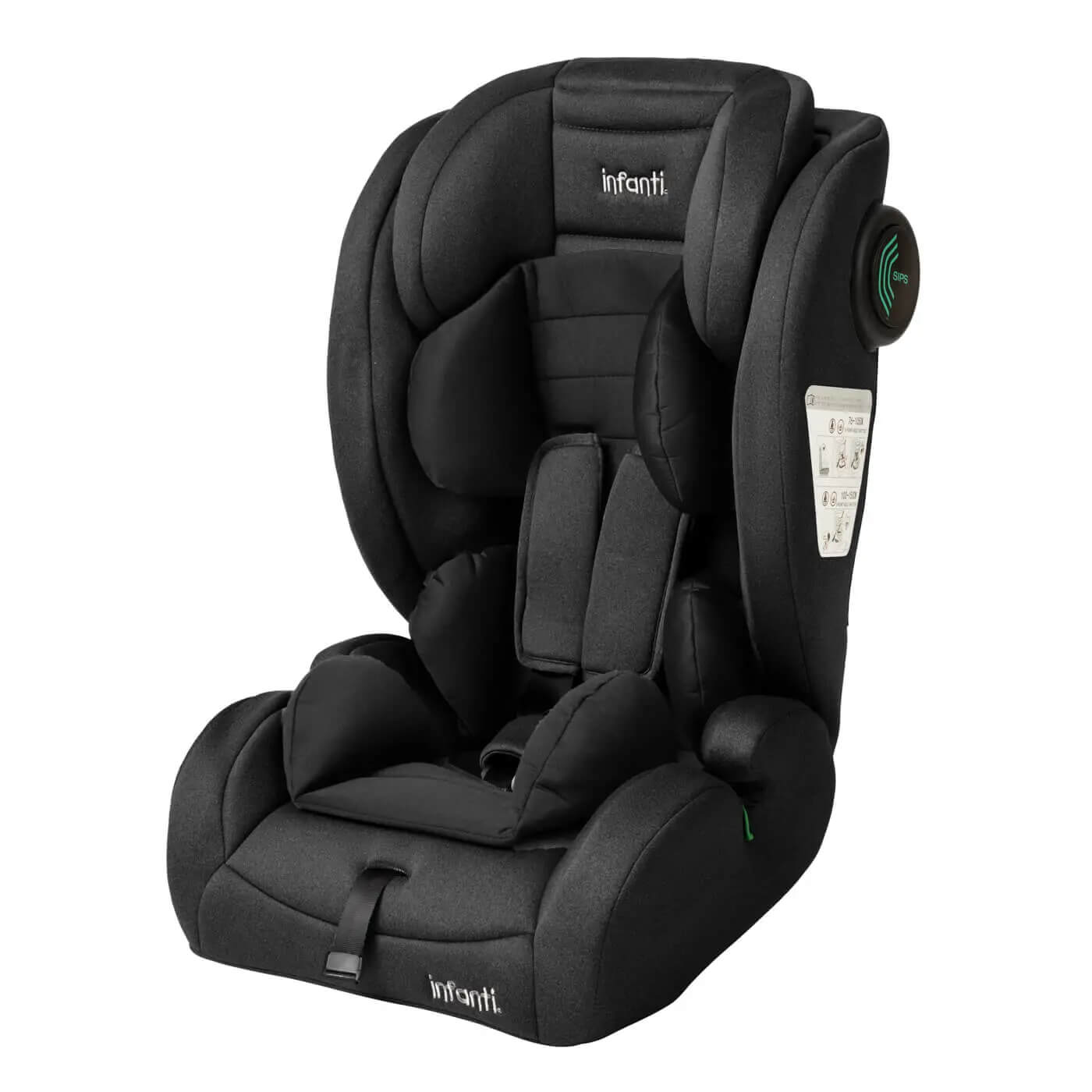 בוסטר גב עם רצועות Tour שחור Infanti