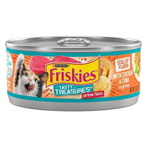 פריסקיז שימורים עוף וטונה ברוטב 156 גרם Friskies