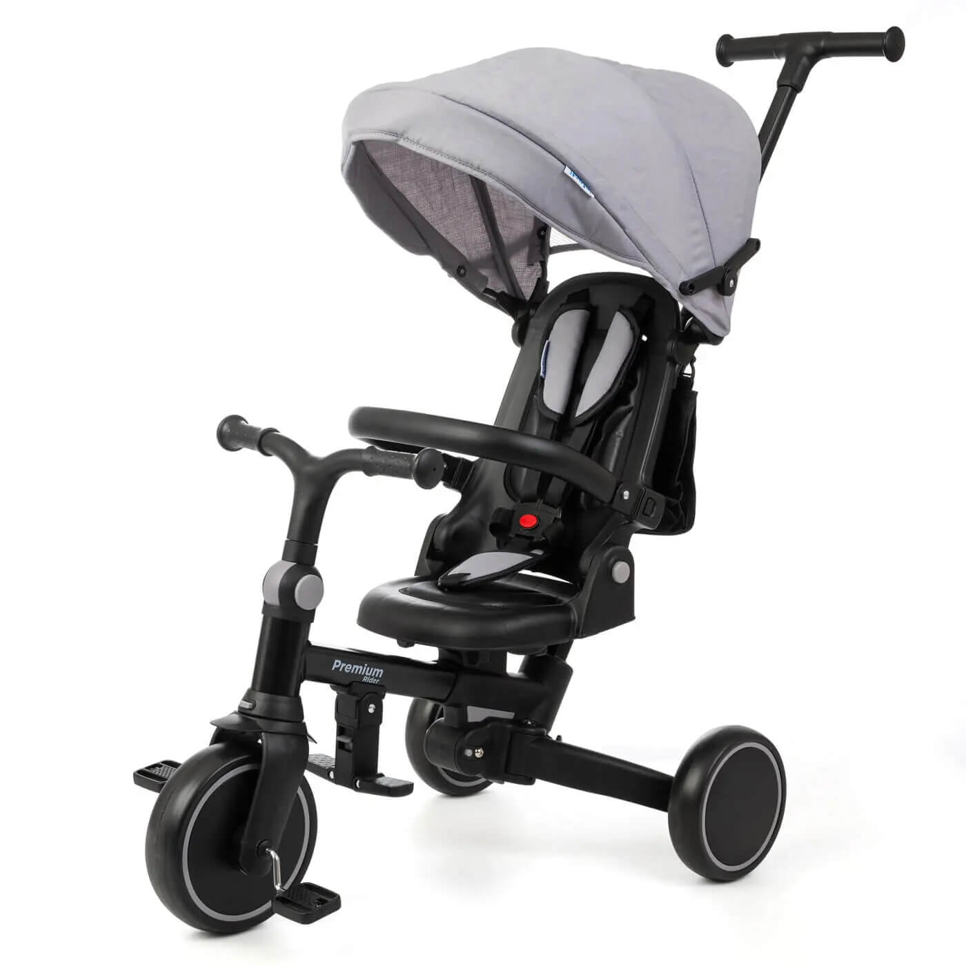 תלת אופן מתקפל דו צדדי 6 מצבי שימוש Premium שחור Infanti