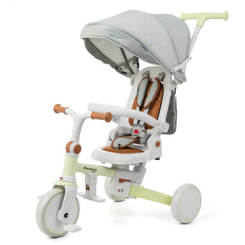 תלת אופן מתקפל דו צדדי 6 מצבי שימוש Premium מנטה Infanti