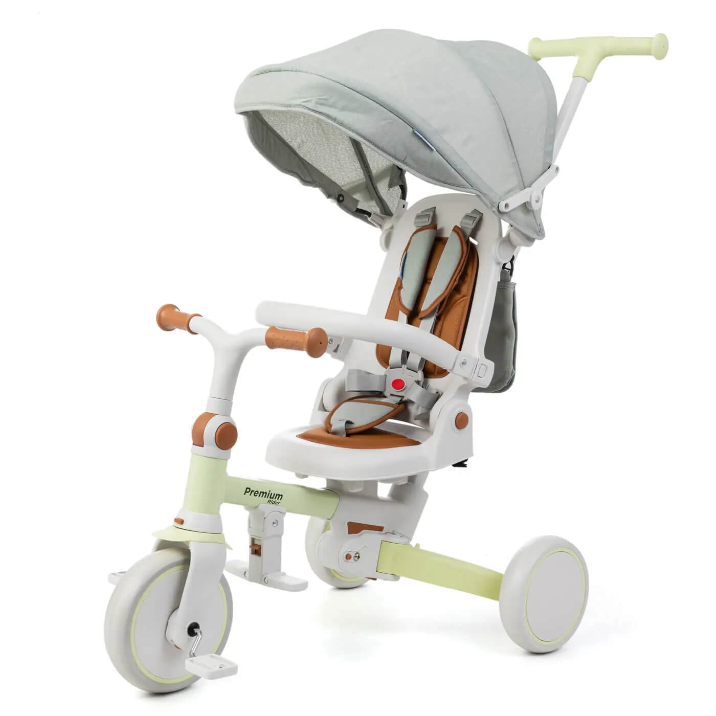 תלת אופן מתקפל דו צדדי 6 מצבי שימוש Premium מנטה Infanti