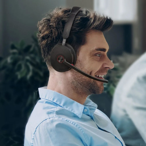 אוזניית Yealink BH74 ANC Teams USB‑C/A עם סטנד טעינה