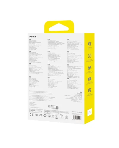 מטען נייד baseus airpow fast charge power bank 10000mah 15w - צבע שחור