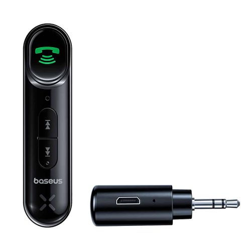 משדר אודיו Baseus BSBA-02 מחיבור AUX ל Bluetooth - צבע שחור