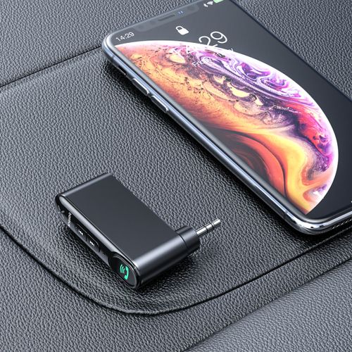 משדר אודיו Baseus BSBA-02 מחיבור AUX ל Bluetooth - צבע שחור