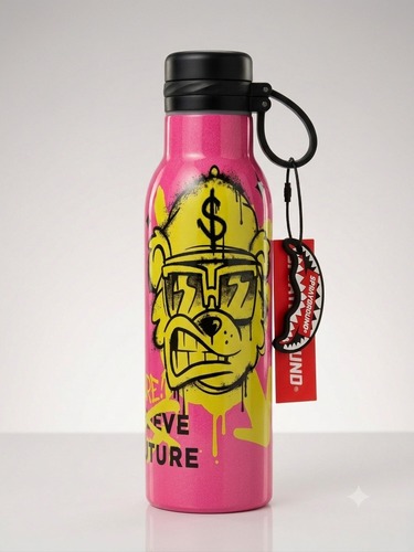 בקבוק תרמי 600 מ״ל MONEY BEAR GRAFFITI – ספרייגראונד Sprayground