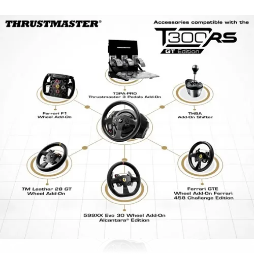 שריון אילת Thrustmaster T300 RS GT הגה מירוצים סימולטור
