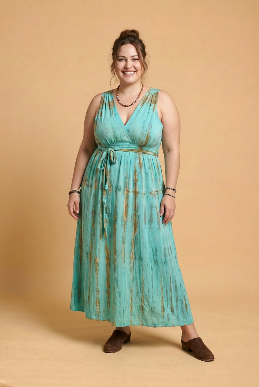 שמלה דו צדדית Plus size