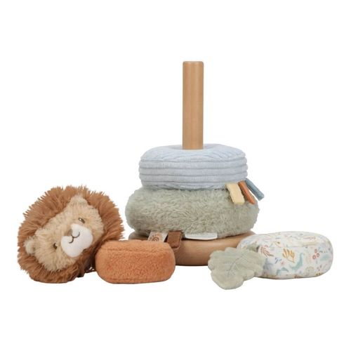 מבט על מגדל השחלה חושי אריה מפורק חלקית - מגדל טבעות חושי 'אריה' - ספארי - Little Dutch