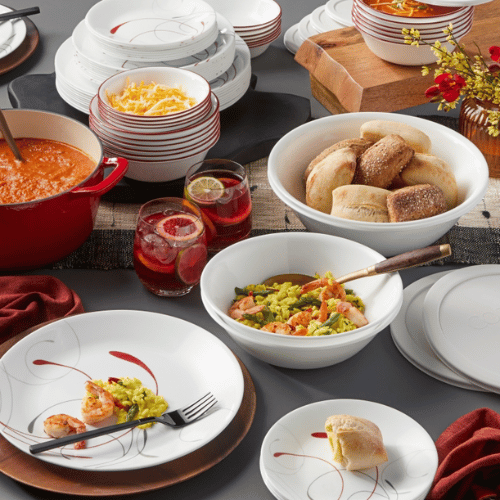 CORELLE®Corning - Splendor דגם ספלנדור 18 צלחות