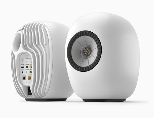 זוג רמקולים מוגברים Kef LS LUXE צבע White Satin Finish 