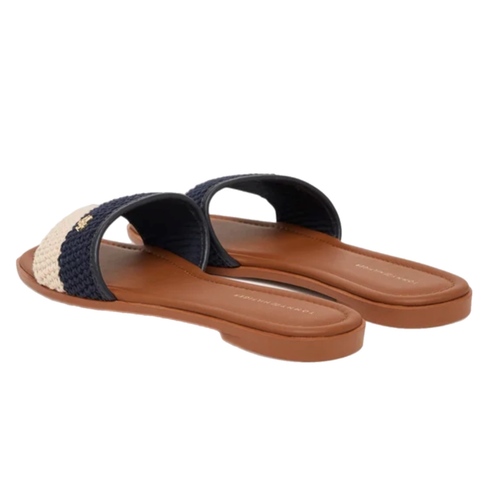 כפכף TOMMY JEANS מידות 36-40 לנשים בגוון נייבי-שמנת