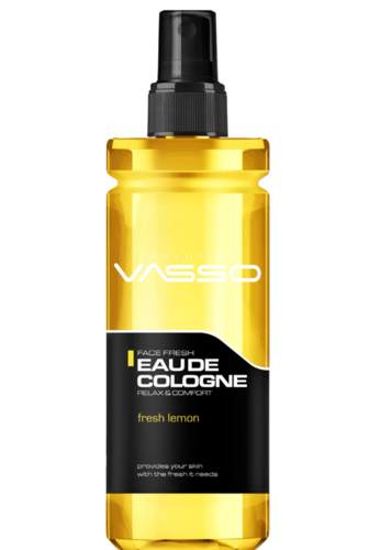 מי קולון ספריי Fresh Lemon בניחוח לימון טורקי 370 מ״ל VASSO