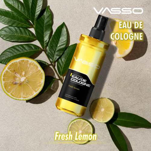 מי קולון ספריי Fresh Lemon בניחוח לימון טורקי 370 מ״ל VASSO