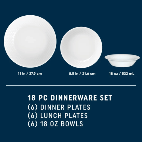 סט 18 חלקים קורנינג Corning CORELLE® - Honeybee