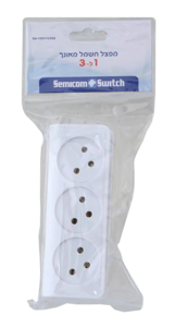 מפצל חשמל מאונך 1 ל SEMICOM 3 סמיקום SW-YZ01