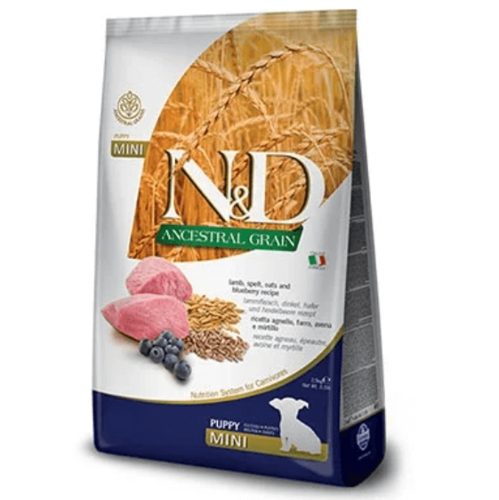 N&D אנסט מופחת דגנים כבש גורים מיני 2.5 ק