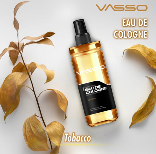 מי קולון לגבר Tobacco בניחוח טבק חם 370 מ״ל VASSO