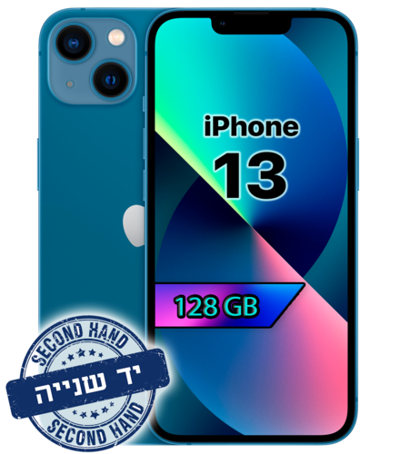 יד שנייה - טלפון סלולרי Apple iPhone 13 128GB צבע כחול כהה סוללה 88%