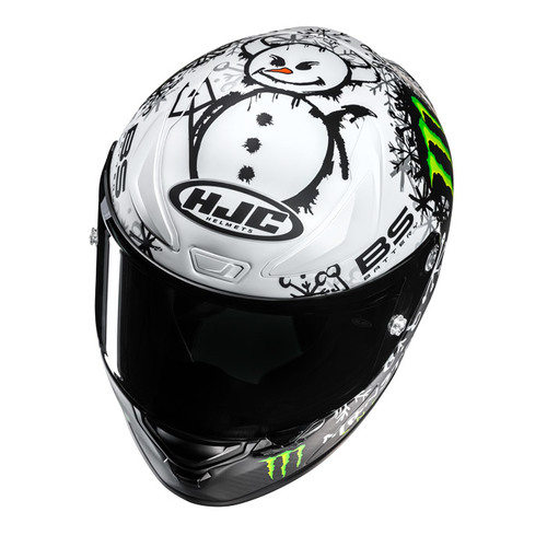 קסדת קרבון רפה 1 - HJC RPHA1 SNOW DIABLO MC10SF MONSTER