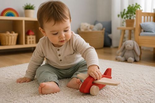 GOKI טרקטור מעץ עם נגרר  55838