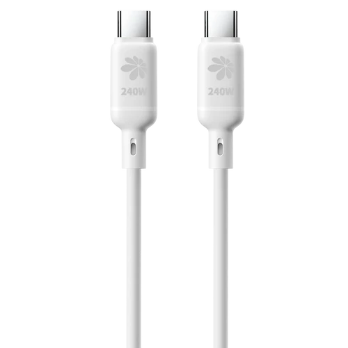 כבל סיליקון טעינה מהירה Miracase MTCS240W 1.2M לבן 