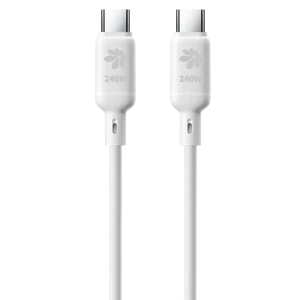 כבל סיליקון טעינה מהירה Miracase MTCS240W 1.2M לבן