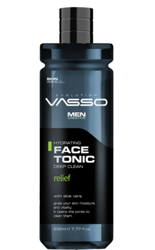 מי פנים VASSO Relief עם אלוורה ומנטול 260 מ״ל
