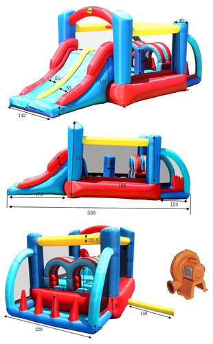 מתקן מתנפח לילדים מירוץ מכשולים 9163