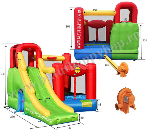 מתקן מתנפח לילדים 6 ב 1 דגם 9060