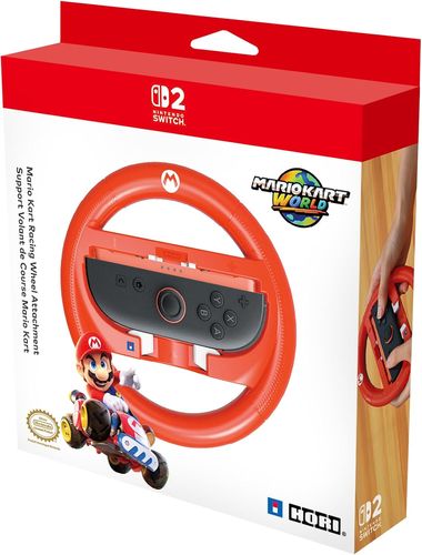 הגה מרוצים HORI Mario Kart Racing Wheel Attachment Set for  Nintendo Switch 2 