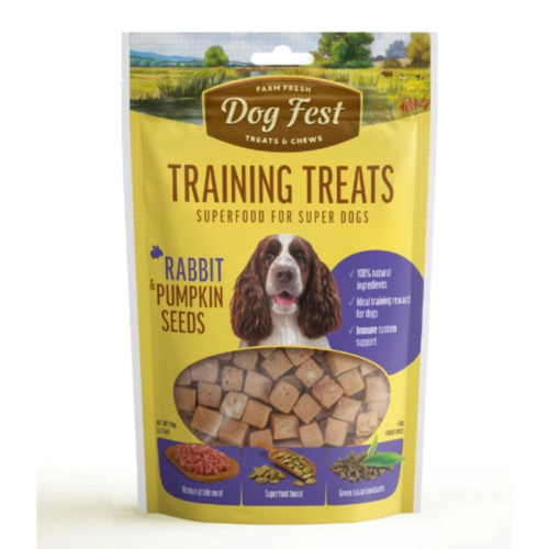 דוג פסט חטיף ארנב וזרעי דלעת 90 גרם | Dog Fest Rabbit with Pumpkin Seeds 90g