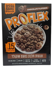 טבעות חלבון בטעם שוקולד 250 גרם Protein Rings Less&More