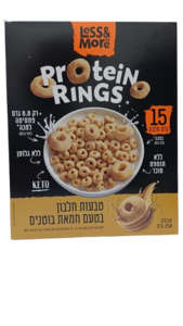 טבעות חלבון בטעם חמאת בוטנים 250 גרם Protein Rings Less&More