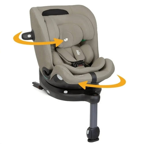 כסא בטיחות מסתובב מלידה ועד גובה 135 סמ i-Pivot™ Grow-בג׳ /OAK Joie