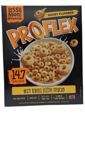 טבעות חלבון בטעם דבש 250 גרם Protein Rings Less&More