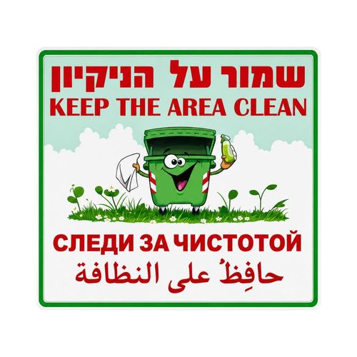 שלט שמור על הניקיון